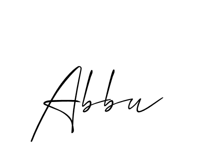 Similarly Allison_Script is the best handwritten signature design. Signature creator online .You can use it as an online autograph creator for name Abbu. Abbu signature style 2 images and pictures png