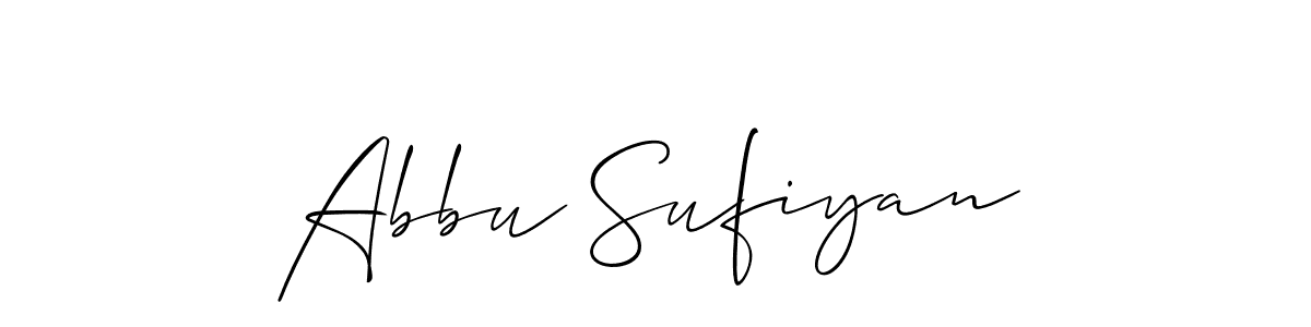 How to make Abbu Sufiyan signature? Allison_Script is a professional autograph style. Create handwritten signature for Abbu Sufiyan name. Abbu Sufiyan signature style 2 images and pictures png