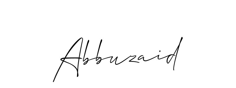 Use a signature maker to create a handwritten signature online. With this signature software, you can design (Allison_Script) your own signature for name Abbuzaid. Abbuzaid signature style 2 images and pictures png
