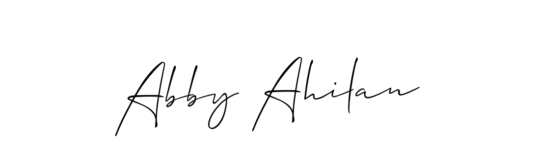 Once you've used our free online signature maker to create your best signature Allison_Script style, it's time to enjoy all of the benefits that Abby Ahilan name signing documents. Abby Ahilan signature style 2 images and pictures png