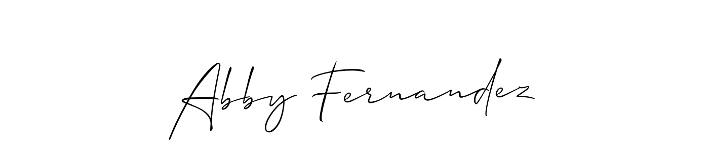 Abby Fernandez stylish signature style. Best Handwritten Sign (Allison_Script) for my name. Handwritten Signature Collection Ideas for my name Abby Fernandez. Abby Fernandez signature style 2 images and pictures png