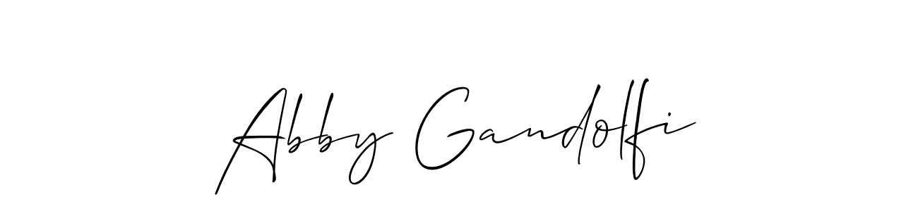 if you are searching for the best signature style for your name Abby Gandolfi. so please give up your signature search. here we have designed multiple signature styles  using Allison_Script. Abby Gandolfi signature style 2 images and pictures png
