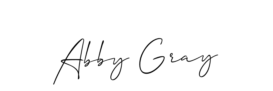 How to make Abby Gray signature? Allison_Script is a professional autograph style. Create handwritten signature for Abby Gray name. Abby Gray signature style 2 images and pictures png