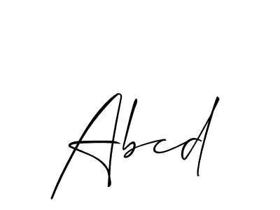The best way (Allison_Script) to make a short signature is to pick only two or three words in your name. The name Abcd include a total of six letters. For converting this name. Abcd signature style 2 images and pictures png