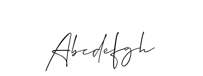 Make a short Abcdefgh signature style. Manage your documents anywhere anytime using Allison_Script. Create and add eSignatures, submit forms, share and send files easily. Abcdefgh signature style 2 images and pictures png