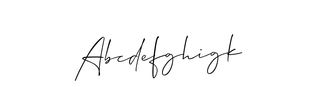 How to Draw Abcdefghigk signature style? Allison_Script is a latest design signature styles for name Abcdefghigk. Abcdefghigk signature style 2 images and pictures png