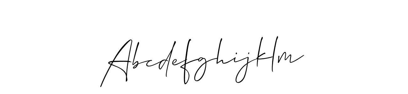 It looks lik you need a new signature style for name Abcdefghijklm. Design unique handwritten (Allison_Script) signature with our free signature maker in just a few clicks. Abcdefghijklm signature style 2 images and pictures png