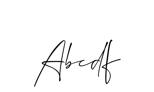 How to Draw Abcdf signature style? Allison_Script is a latest design signature styles for name Abcdf. Abcdf signature style 2 images and pictures png