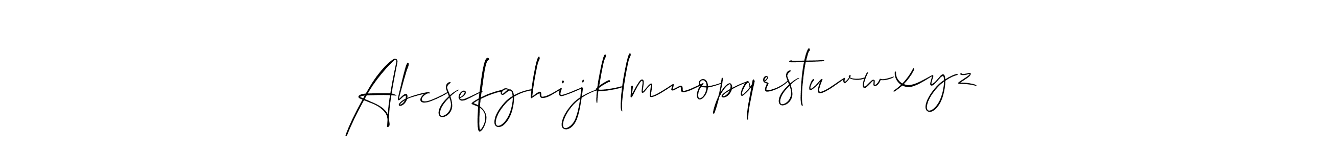 Design your own signature with our free online signature maker. With this signature software, you can create a handwritten (Allison_Script) signature for name Abcsefghijklmnopqrstuvwxyz. Abcsefghijklmnopqrstuvwxyz signature style 2 images and pictures png