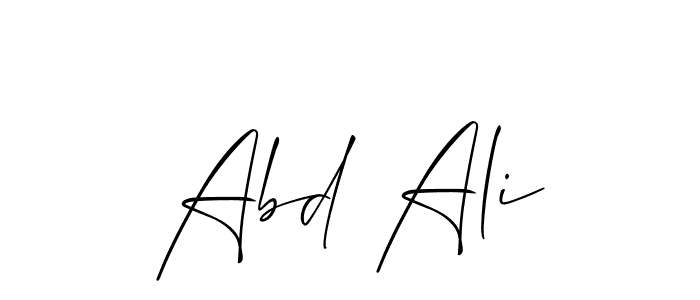 if you are searching for the best signature style for your name Abd Ali. so please give up your signature search. here we have designed multiple signature styles  using Allison_Script. Abd Ali signature style 2 images and pictures png