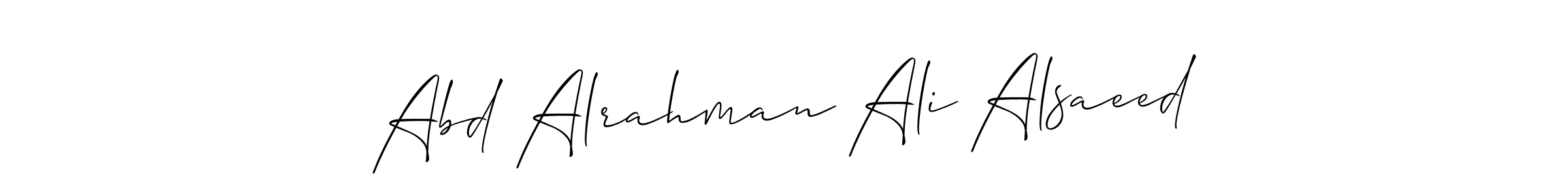 Also we have Abd Alrahman Ali Alsaeed name is the best signature style. Create professional handwritten signature collection using Allison_Script autograph style. Abd Alrahman Ali Alsaeed signature style 2 images and pictures png