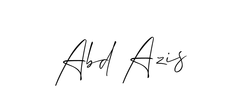 Also we have Abd Azis name is the best signature style. Create professional handwritten signature collection using Allison_Script autograph style. Abd Azis signature style 2 images and pictures png
