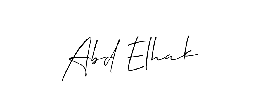 Abd Elhak stylish signature style. Best Handwritten Sign (Allison_Script) for my name. Handwritten Signature Collection Ideas for my name Abd Elhak. Abd Elhak signature style 2 images and pictures png