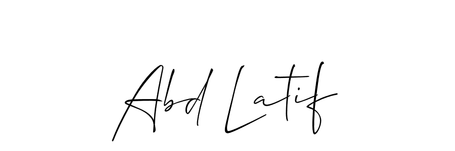 Also You can easily find your signature by using the search form. We will create Abd Latif name handwritten signature images for you free of cost using Allison_Script sign style. Abd Latif signature style 2 images and pictures png