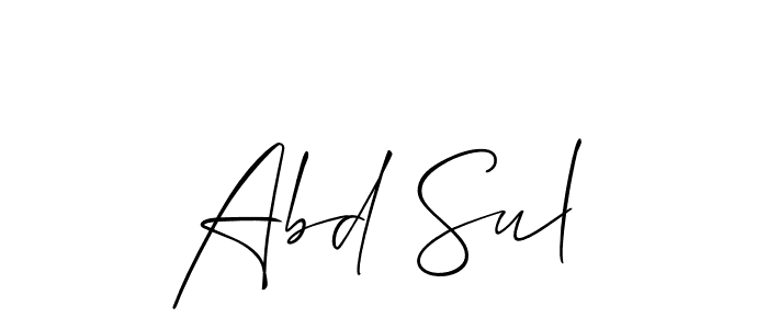 Once you've used our free online signature maker to create your best signature Allison_Script style, it's time to enjoy all of the benefits that Abd Sul name signing documents. Abd Sul signature style 2 images and pictures png