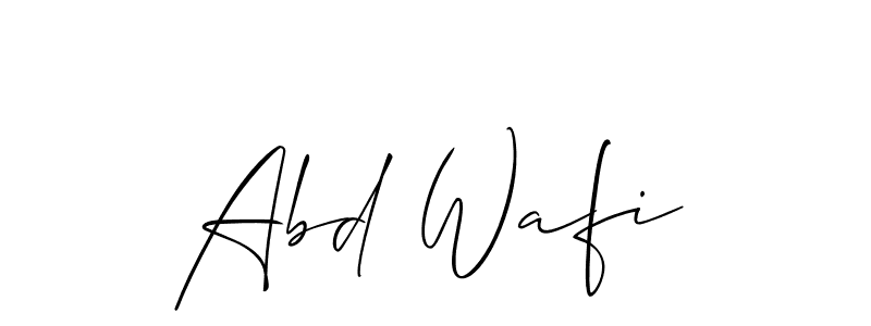 Abd Wafi stylish signature style. Best Handwritten Sign (Allison_Script) for my name. Handwritten Signature Collection Ideas for my name Abd Wafi. Abd Wafi signature style 2 images and pictures png