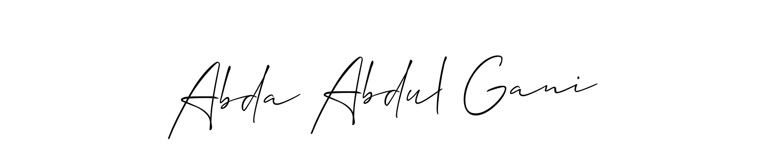 Make a beautiful signature design for name Abda Abdul Gani. Use this online signature maker to create a handwritten signature for free. Abda Abdul Gani signature style 2 images and pictures png