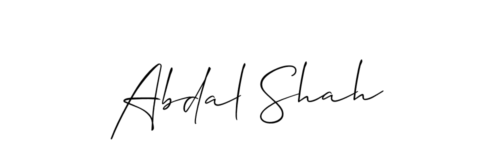 How to make Abdal Shah signature? Allison_Script is a professional autograph style. Create handwritten signature for Abdal Shah name. Abdal Shah signature style 2 images and pictures png