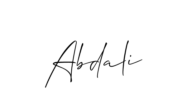 Allison_Script is a professional signature style that is perfect for those who want to add a touch of class to their signature. It is also a great choice for those who want to make their signature more unique. Get Abdali name to fancy signature for free. Abdali signature style 2 images and pictures png