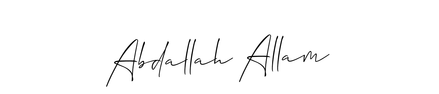 Best and Professional Signature Style for Abdallah Allam. Allison_Script Best Signature Style Collection. Abdallah Allam signature style 2 images and pictures png