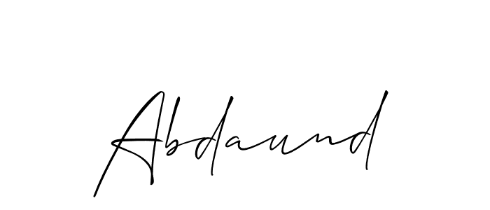 How to Draw Abdaund signature style? Allison_Script is a latest design signature styles for name Abdaund. Abdaund signature style 2 images and pictures png