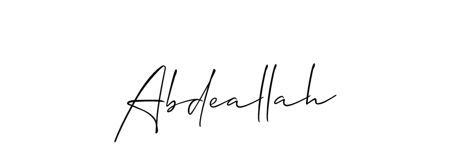 Make a beautiful signature design for name Abdeallah. Use this online signature maker to create a handwritten signature for free. Abdeallah signature style 2 images and pictures png