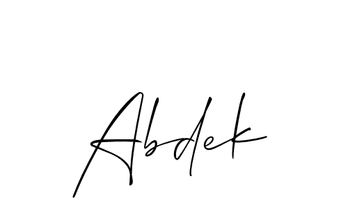 Here are the top 10 professional signature styles for the name Abdek. These are the best autograph styles you can use for your name. Abdek signature style 2 images and pictures png