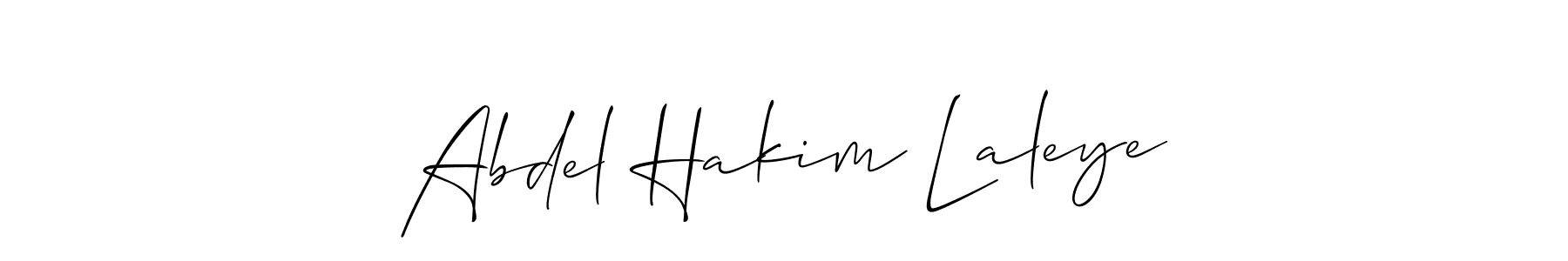 Make a short Abdel Hakim Laleye signature style. Manage your documents anywhere anytime using Allison_Script. Create and add eSignatures, submit forms, share and send files easily. Abdel Hakim Laleye signature style 2 images and pictures png