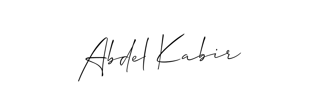 Similarly Allison_Script is the best handwritten signature design. Signature creator online .You can use it as an online autograph creator for name Abdel Kabir. Abdel Kabir signature style 2 images and pictures png