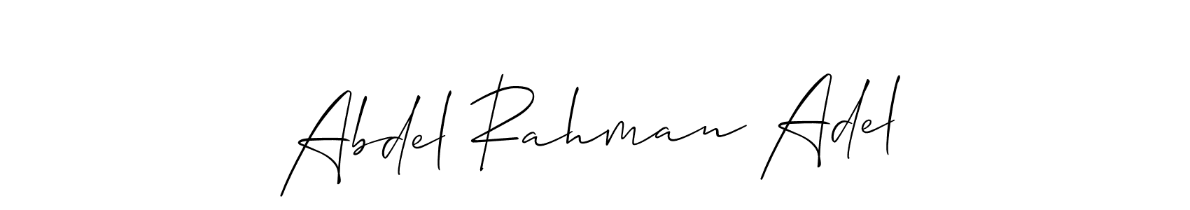 It looks lik you need a new signature style for name Abdel Rahman Adel. Design unique handwritten (Allison_Script) signature with our free signature maker in just a few clicks. Abdel Rahman Adel signature style 2 images and pictures png