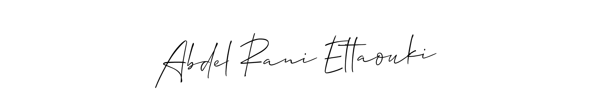 Similarly Allison_Script is the best handwritten signature design. Signature creator online .You can use it as an online autograph creator for name Abdel Rani Ettaouki. Abdel Rani Ettaouki signature style 2 images and pictures png