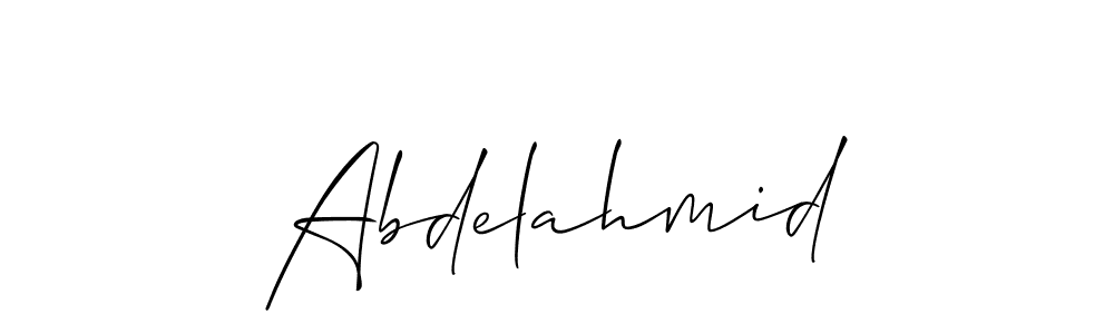 Make a beautiful signature design for name Abdelahmid. With this signature (Allison_Script) style, you can create a handwritten signature for free. Abdelahmid signature style 2 images and pictures png