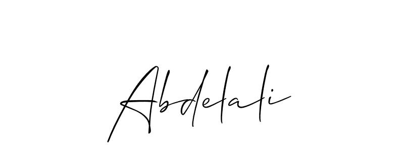 Similarly Allison_Script is the best handwritten signature design. Signature creator online .You can use it as an online autograph creator for name Abdelali. Abdelali signature style 2 images and pictures png