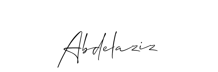 Create a beautiful signature design for name Abdelaziz. With this signature (Allison_Script) fonts, you can make a handwritten signature for free. Abdelaziz signature style 2 images and pictures png