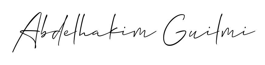The Allison_Script handwriting style adds charm and authenticity to name Abdelhakim Guilmi. A wonderful choice for personal thank-you notes. Abdelhakim Guilmi signature style 2 images and pictures png