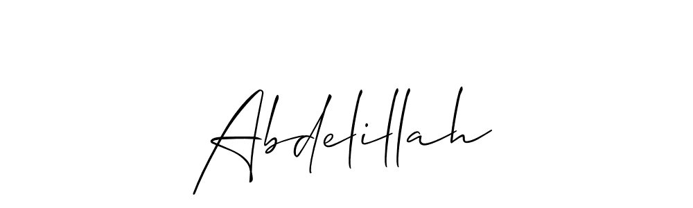 How to Draw Abdelillah signature style? Allison_Script is a latest design signature styles for name Abdelillah. Abdelillah signature style 2 images and pictures png