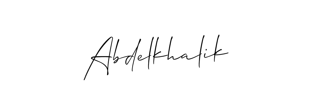 Make a beautiful signature design for name Abdelkhalik. With this signature (Allison_Script) style, you can create a handwritten signature for free. Abdelkhalik signature style 2 images and pictures png