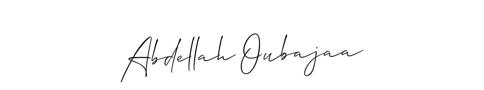 Make a beautiful signature design for name Abdellah Oubajaa. Use this online signature maker to create a handwritten signature for free. Abdellah Oubajaa signature style 2 images and pictures png