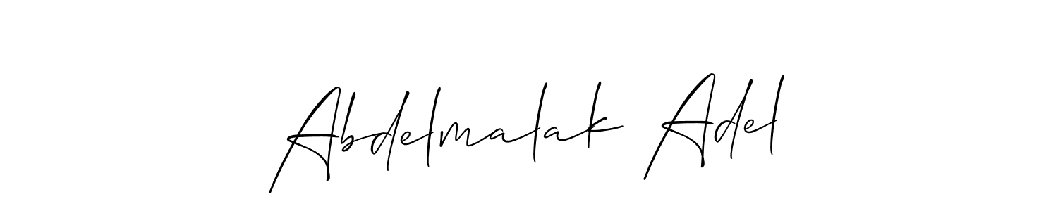 Make a beautiful signature design for name Abdelmalak Adel. With this signature (Allison_Script) style, you can create a handwritten signature for free. Abdelmalak Adel signature style 2 images and pictures png