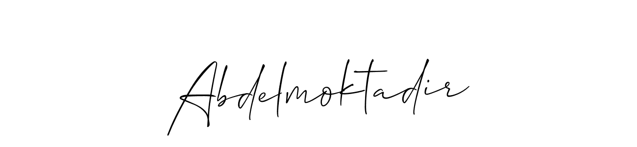 Use a signature maker to create a handwritten signature online. With this signature software, you can design (Allison_Script) your own signature for name Abdelmoktadir. Abdelmoktadir signature style 2 images and pictures png