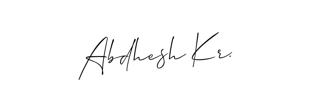 Abdhesh Kr. stylish signature style. Best Handwritten Sign (Allison_Script) for my name. Handwritten Signature Collection Ideas for my name Abdhesh Kr.. Abdhesh Kr. signature style 2 images and pictures png