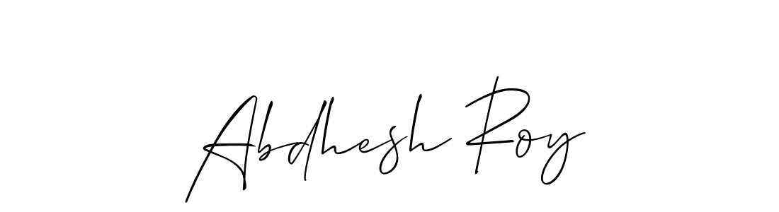 How to make Abdhesh Roy signature? Allison_Script is a professional autograph style. Create handwritten signature for Abdhesh Roy name. Abdhesh Roy signature style 2 images and pictures png