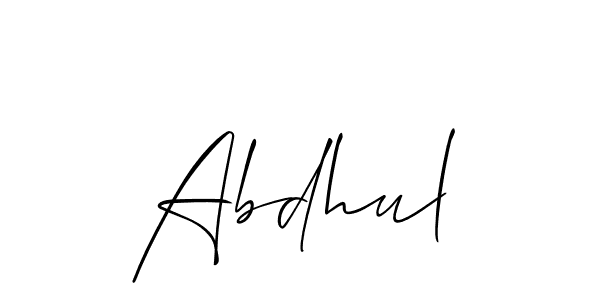 The best way (Allison_Script) to make a short signature is to pick only two or three words in your name. The name Abdhul include a total of six letters. For converting this name. Abdhul signature style 2 images and pictures png