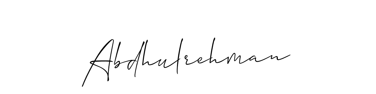 Create a beautiful signature design for name Abdhulrehman. With this signature (Allison_Script) fonts, you can make a handwritten signature for free. Abdhulrehman signature style 2 images and pictures png