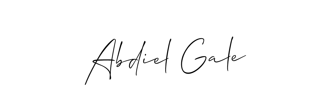 How to Draw Abdiel Gale signature style? Allison_Script is a latest design signature styles for name Abdiel Gale. Abdiel Gale signature style 2 images and pictures png