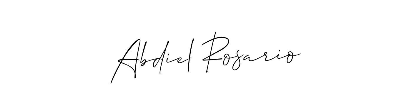 Similarly Allison_Script is the best handwritten signature design. Signature creator online .You can use it as an online autograph creator for name Abdiel Rosario. Abdiel Rosario signature style 2 images and pictures png