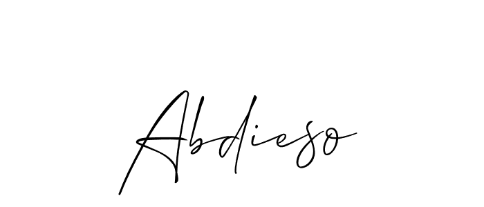 Abdieso stylish signature style. Best Handwritten Sign (Allison_Script) for my name. Handwritten Signature Collection Ideas for my name Abdieso. Abdieso signature style 2 images and pictures png