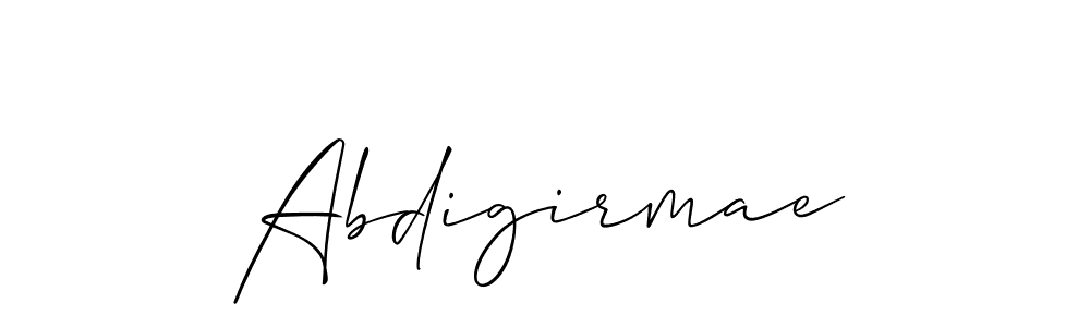 if you are searching for the best signature style for your name Abdigirmae. so please give up your signature search. here we have designed multiple signature styles  using Allison_Script. Abdigirmae signature style 2 images and pictures png