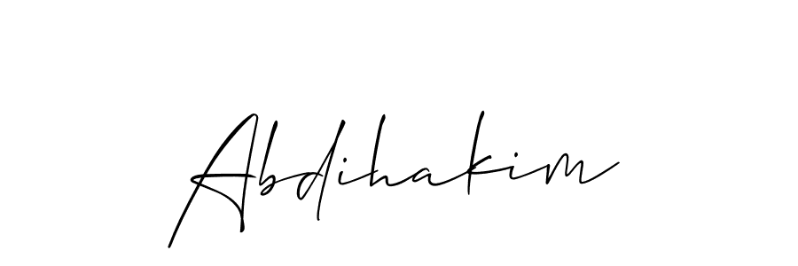 How to Draw Abdihakim signature style? Allison_Script is a latest design signature styles for name Abdihakim. Abdihakim signature style 2 images and pictures png