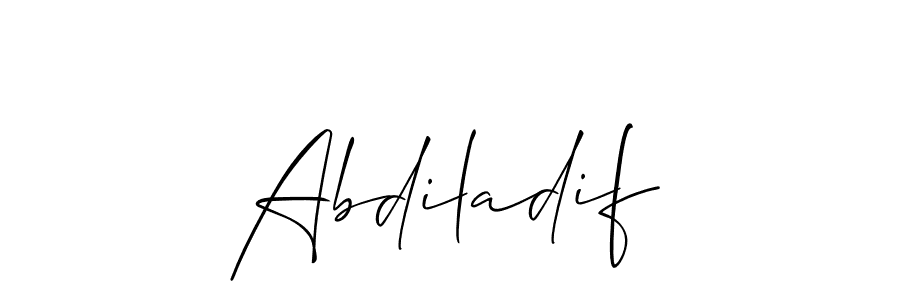 Make a short Abdiladif signature style. Manage your documents anywhere anytime using Allison_Script. Create and add eSignatures, submit forms, share and send files easily. Abdiladif signature style 2 images and pictures png